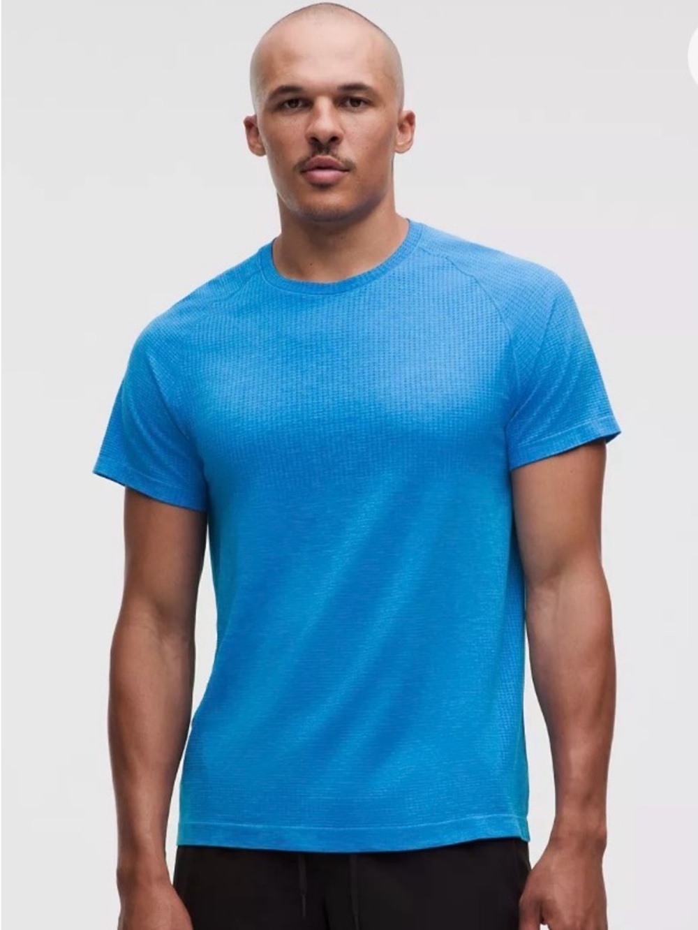 lululemon athletica Men's Bright Blue Crew Tee